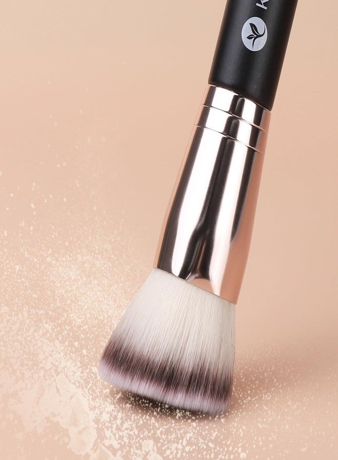 KINGMAS Foundation Brushes, 2Pcs Premium Bronzer Brush Double Ended Contour Makeup Brushes for Buffing Liquid, Cream, Powder, Blending Face Makeup - Image 3